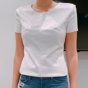 White leather T-shirt